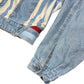 Vintage Golo Golo Denim Jacket Striped Blue - S