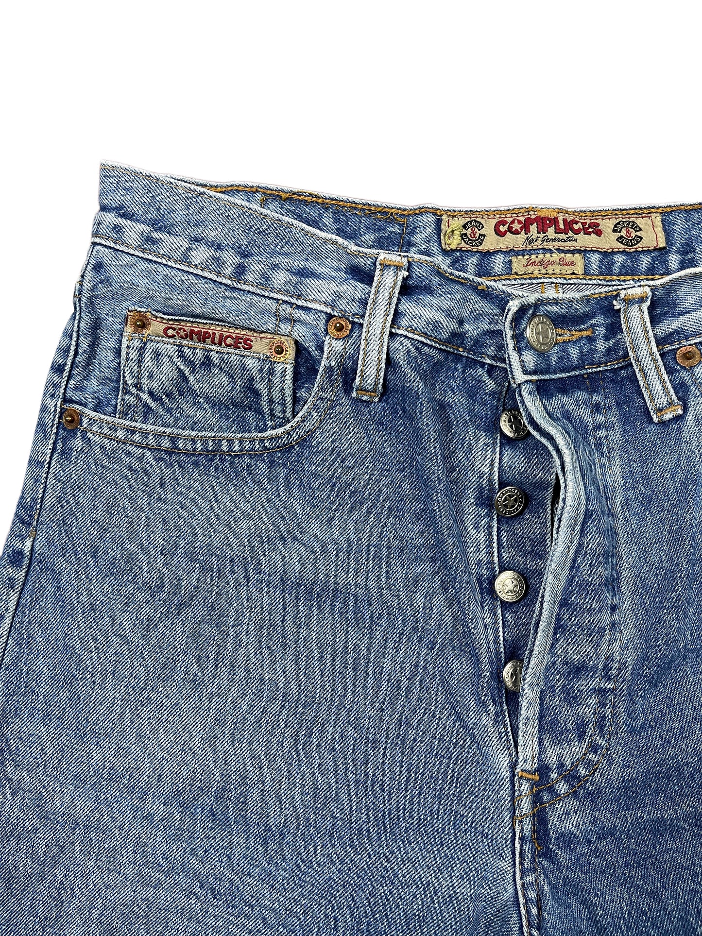 Vintage Complices Denim Pants Blue - M
