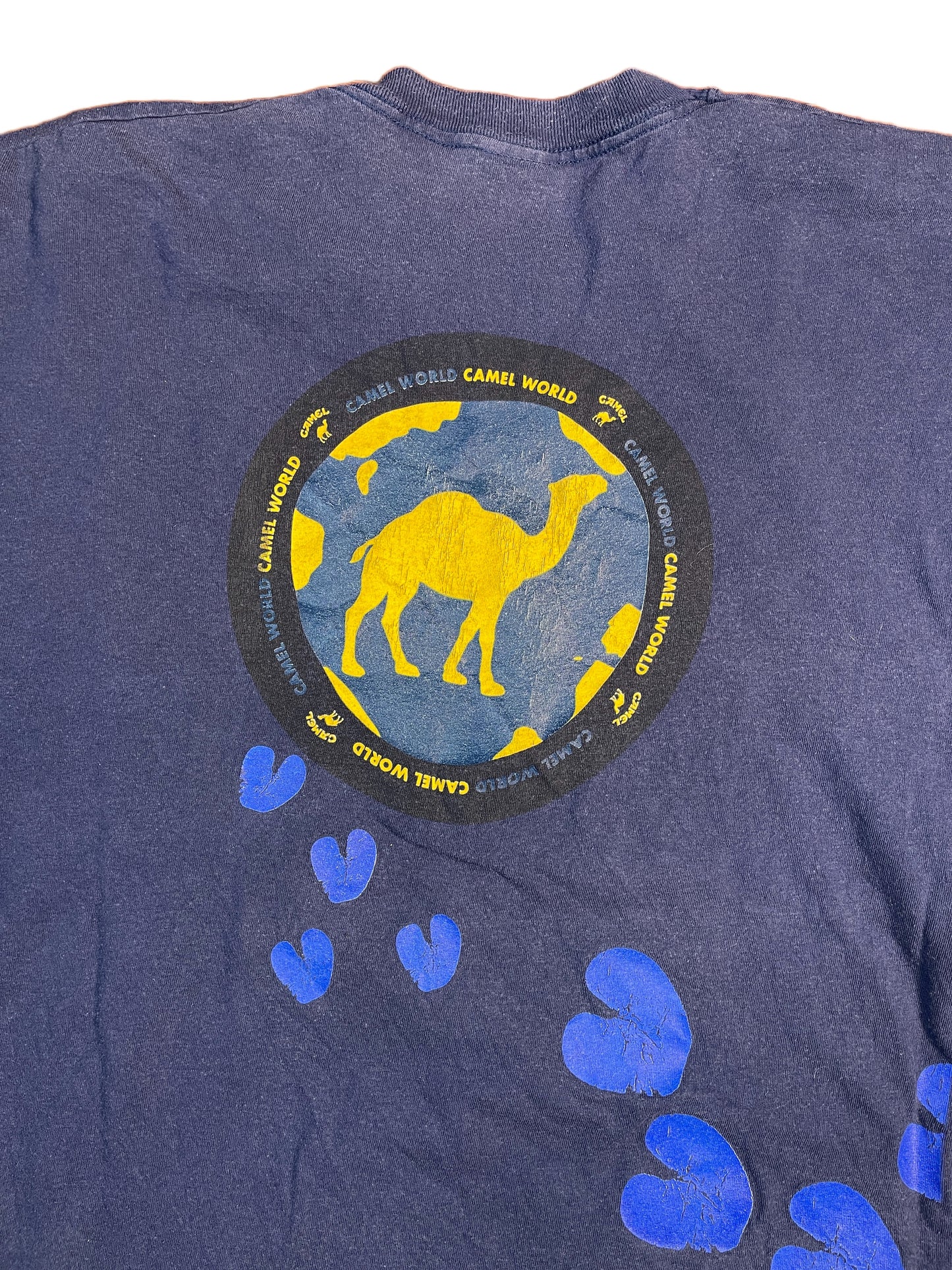 Vintage Camel World 1990s Screen Stars T-Shirt Navy - XL