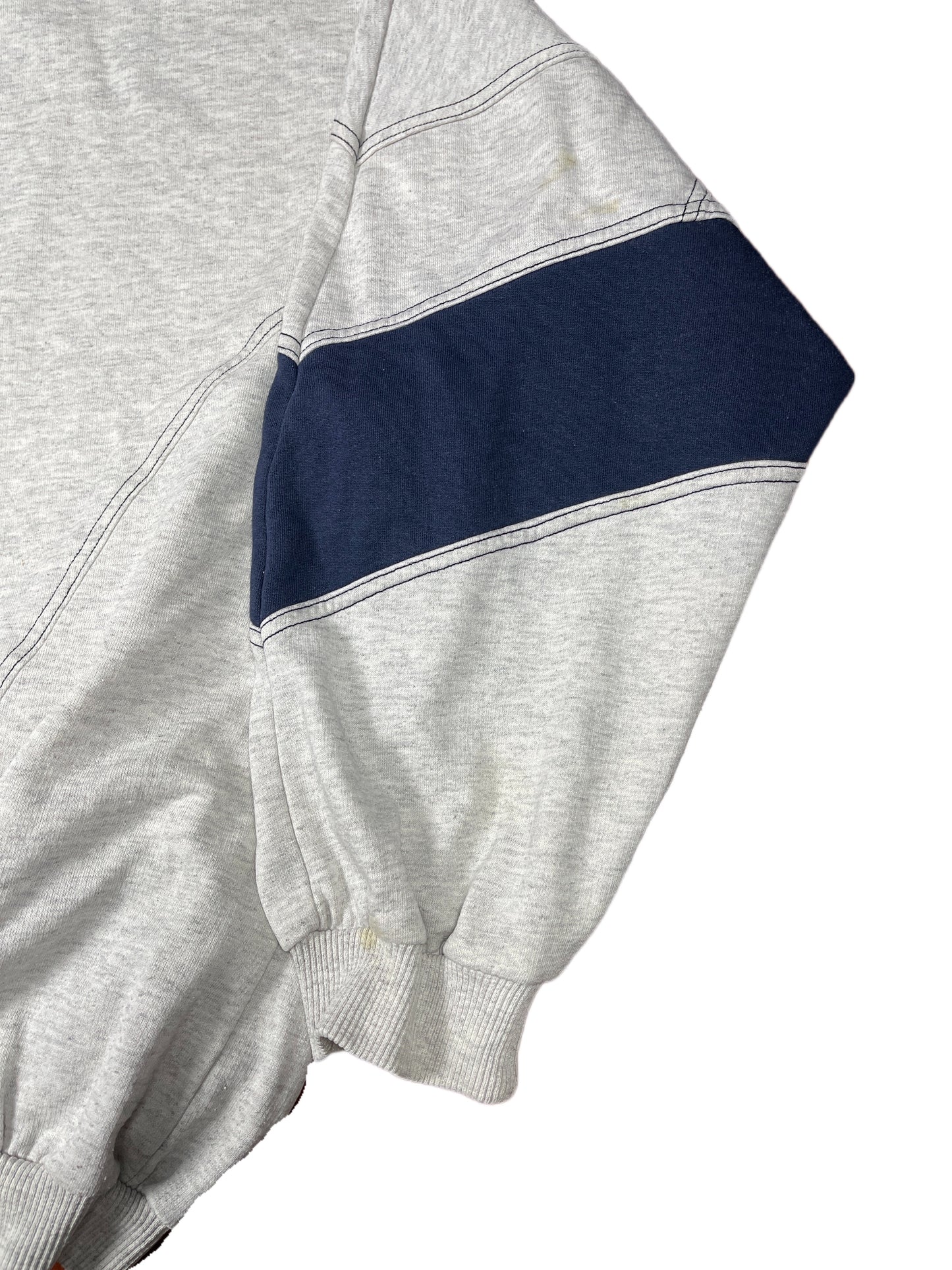 Vintage Adidas Zip Sweatshirt Gray - XXL