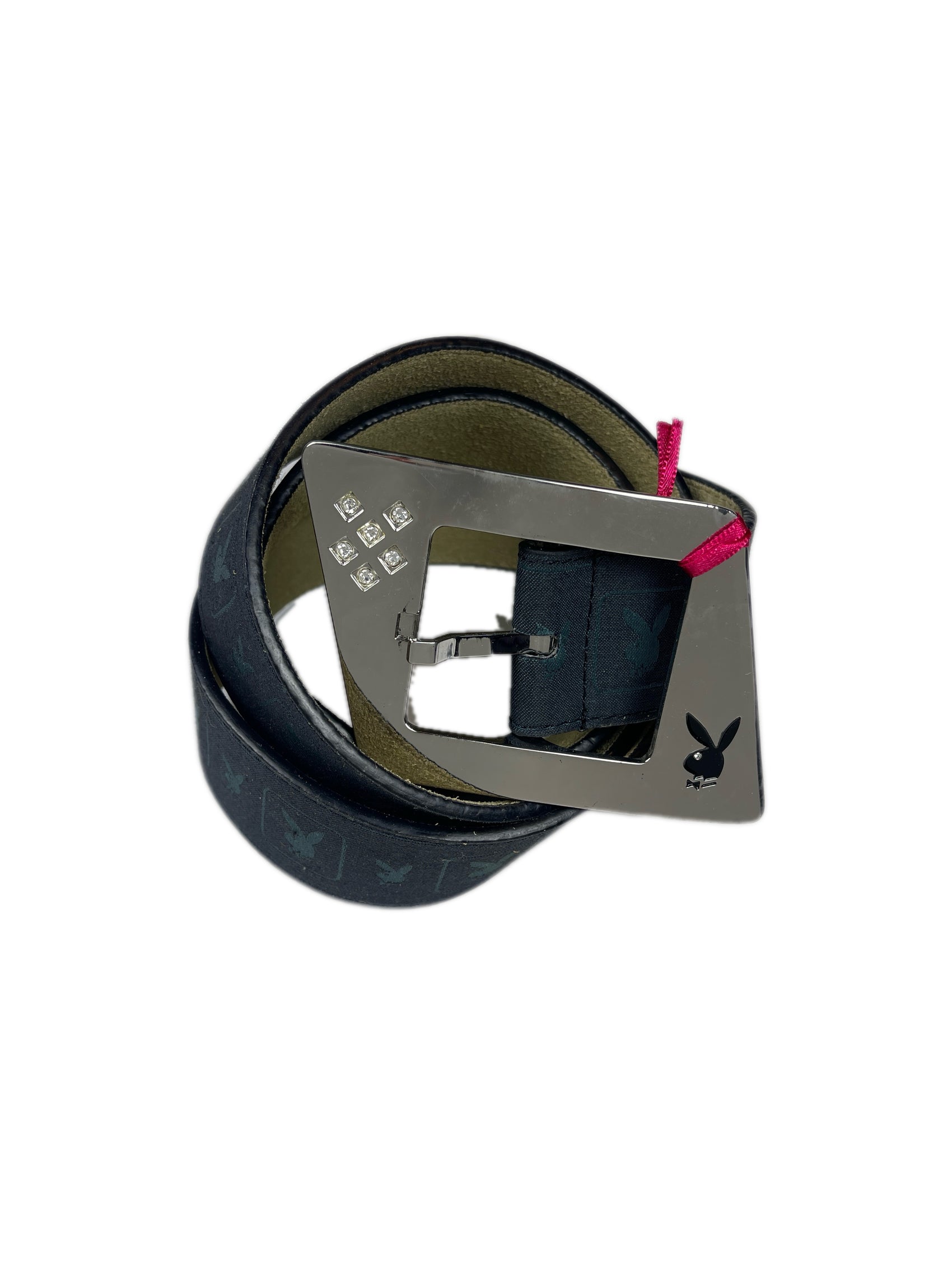 Y2k Playboy Belt Black
