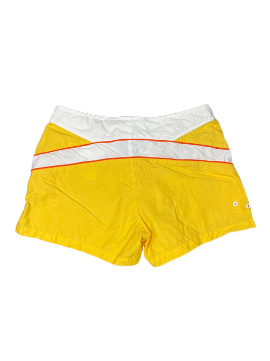 Vintage 2000s Nike Sport Shorts Yellow White - M