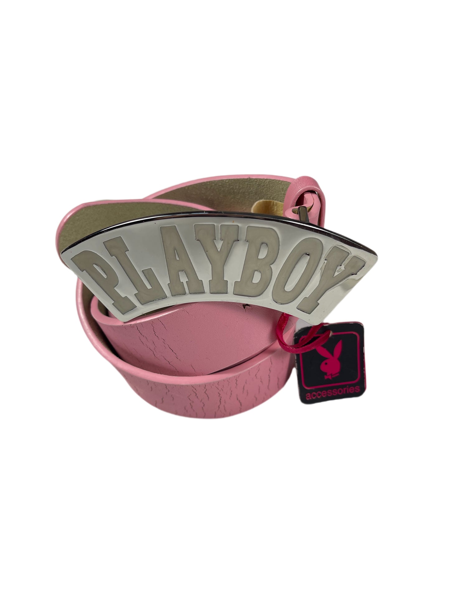 Y2k Playboy Leather Plug In Belt Pink 2004