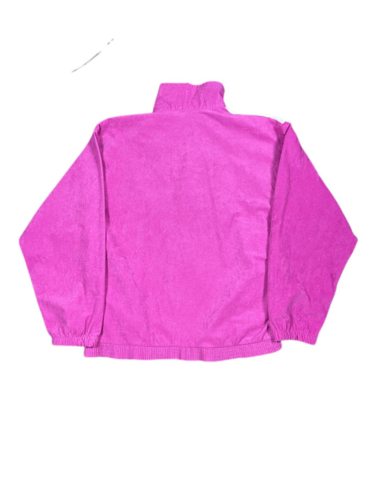 Vintage Esmo Zip Fleece Sweatshirt Pink - S/M