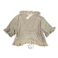 Y2k BbG Short Sleeve Top Brown - L/XL