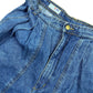 Vintage French Navy High Waist Denim Pants Blue - M