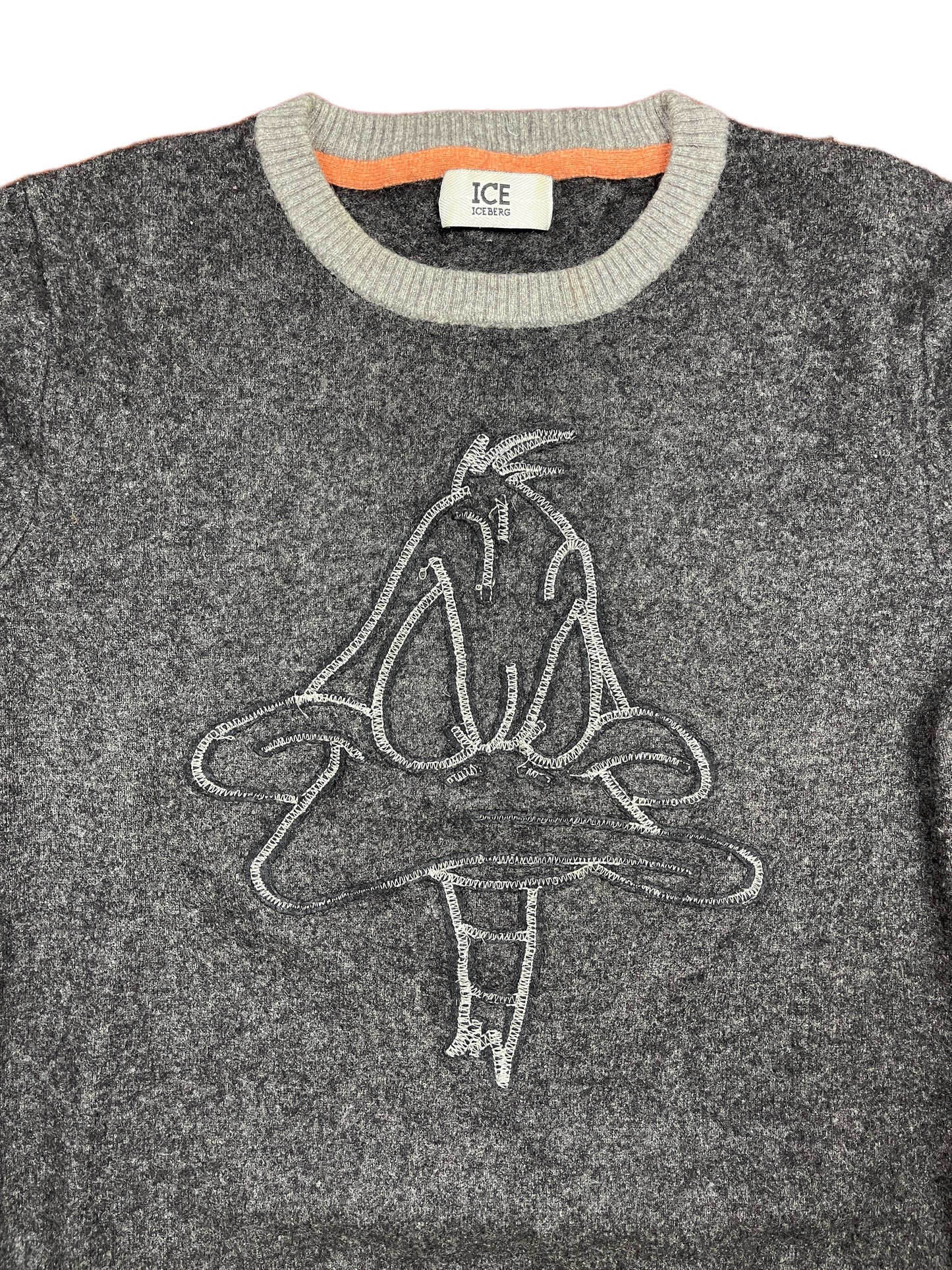Iceberg Looney Tunes Warner Bros Knitted Sweatshirt Gray - XS/S
