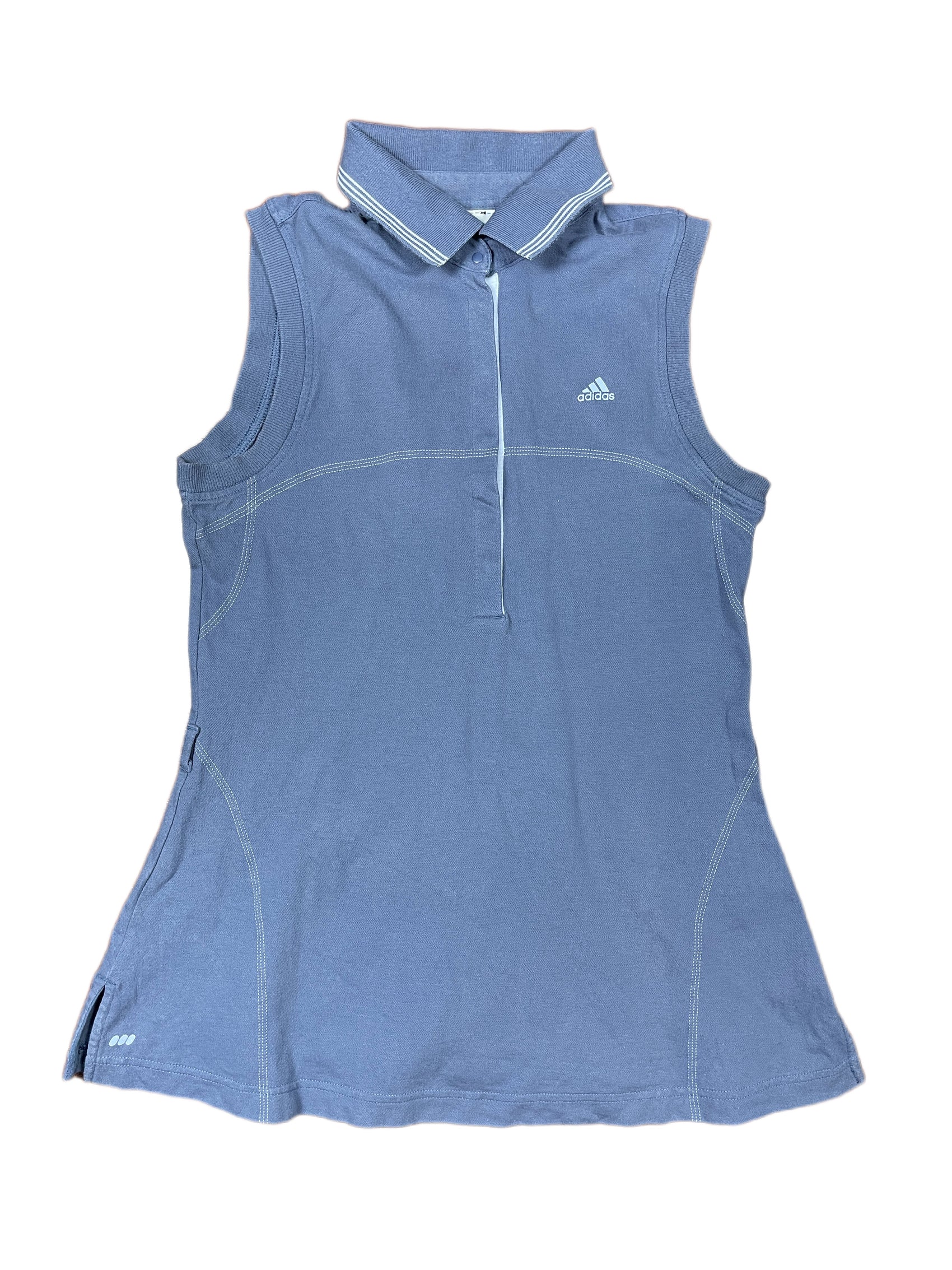 Adidas Sleeveless Tennis Top Blue - L