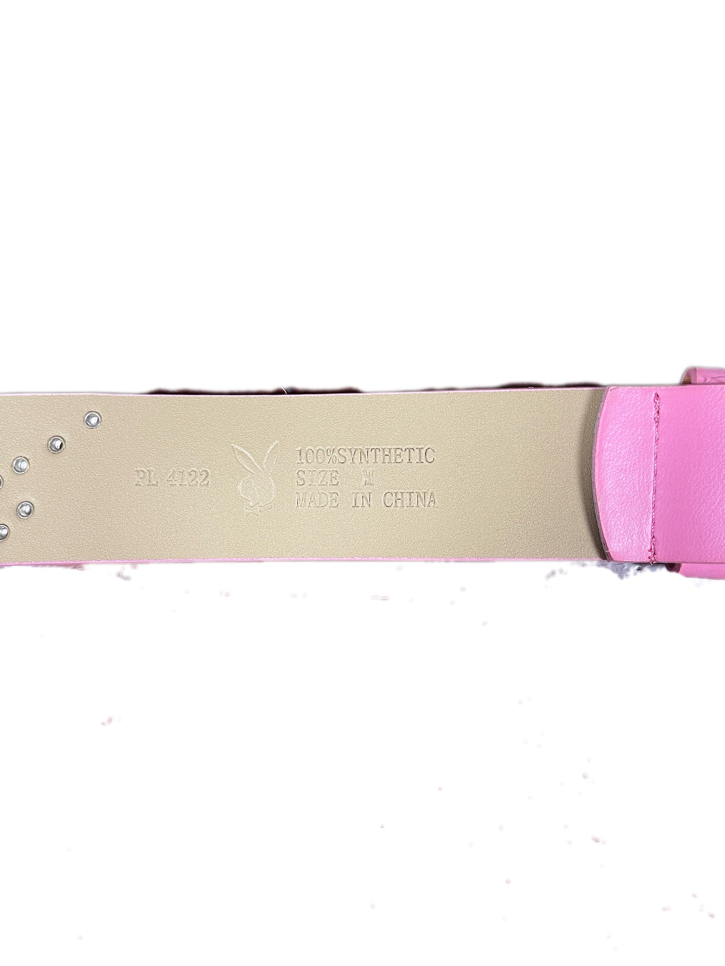 Y2k Playboy Plug In Belt Pink 2004