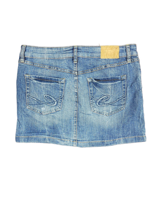 Y2k Esprit Low Waist Denim Skirt Blue - M