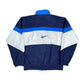 VIntage Reebok Sport Jacket Velur Blue Black S