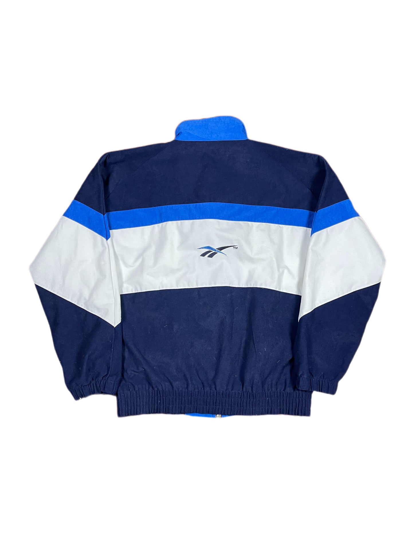 VIntage Reebok Sport Jacket Velur Blue Black S