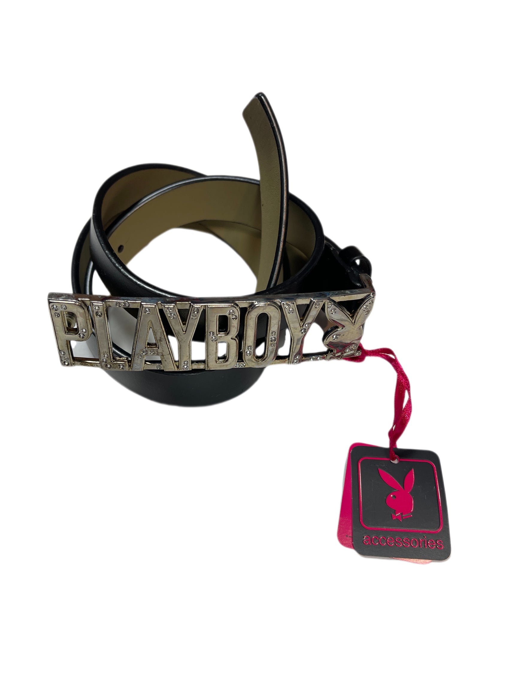 Y2k Playboy Belt Black 2004