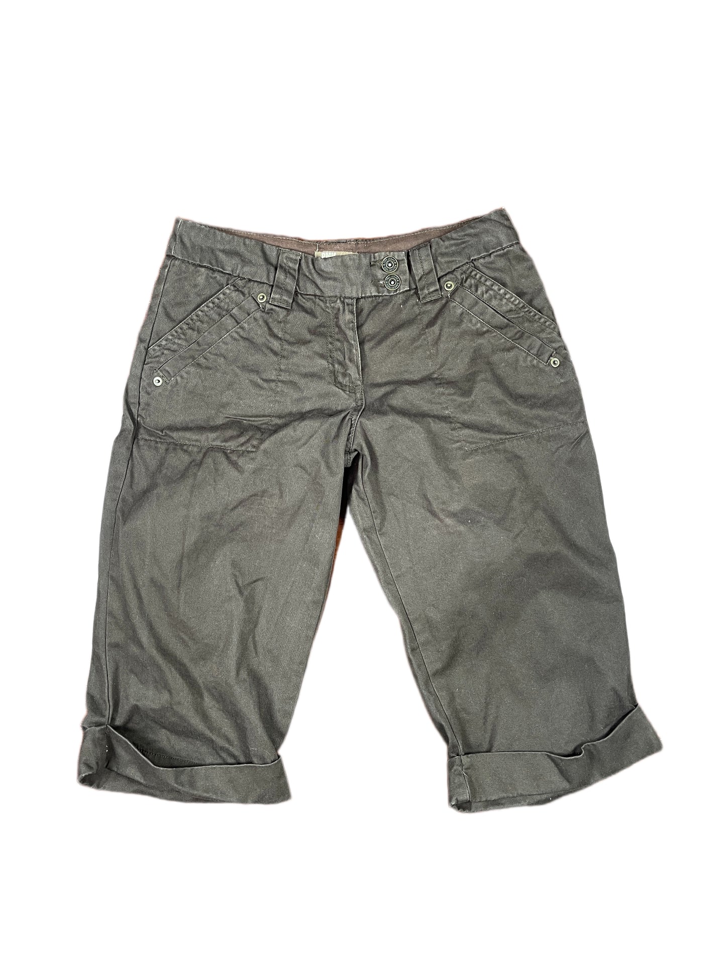 Y2k PMK Low Waist Shorts Brown - XS