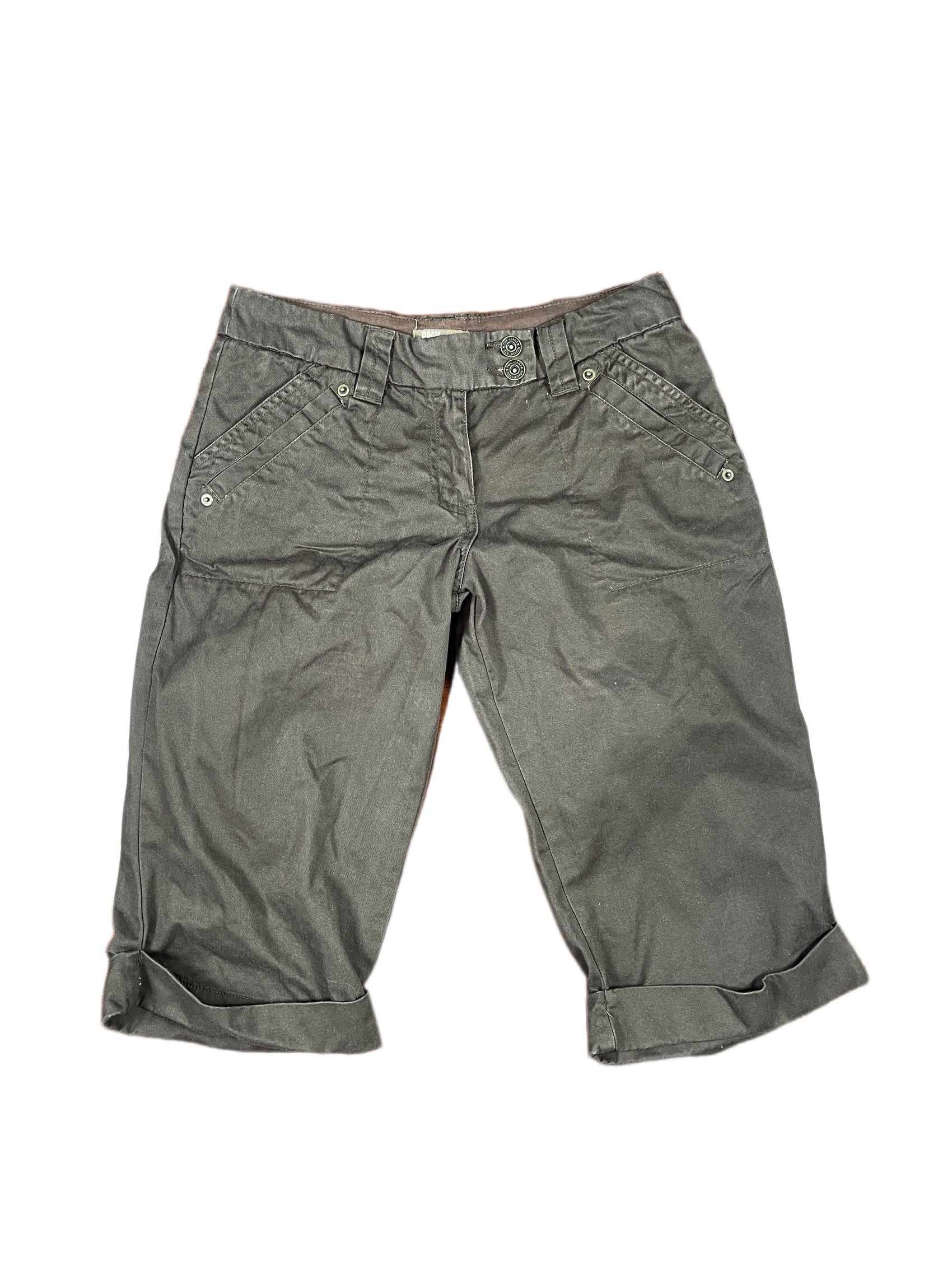 Y2k PMK Low Waist Shorts Brown - XS