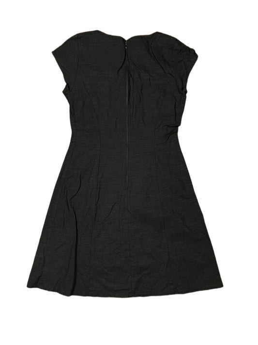 Vintage Ecru Paris Short Sleeve Dress Black - S
