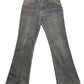 Y2k I. Quing Flared Denim Pants Blue - M/L