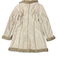 Vintage Faux Fur Coat Beige - M