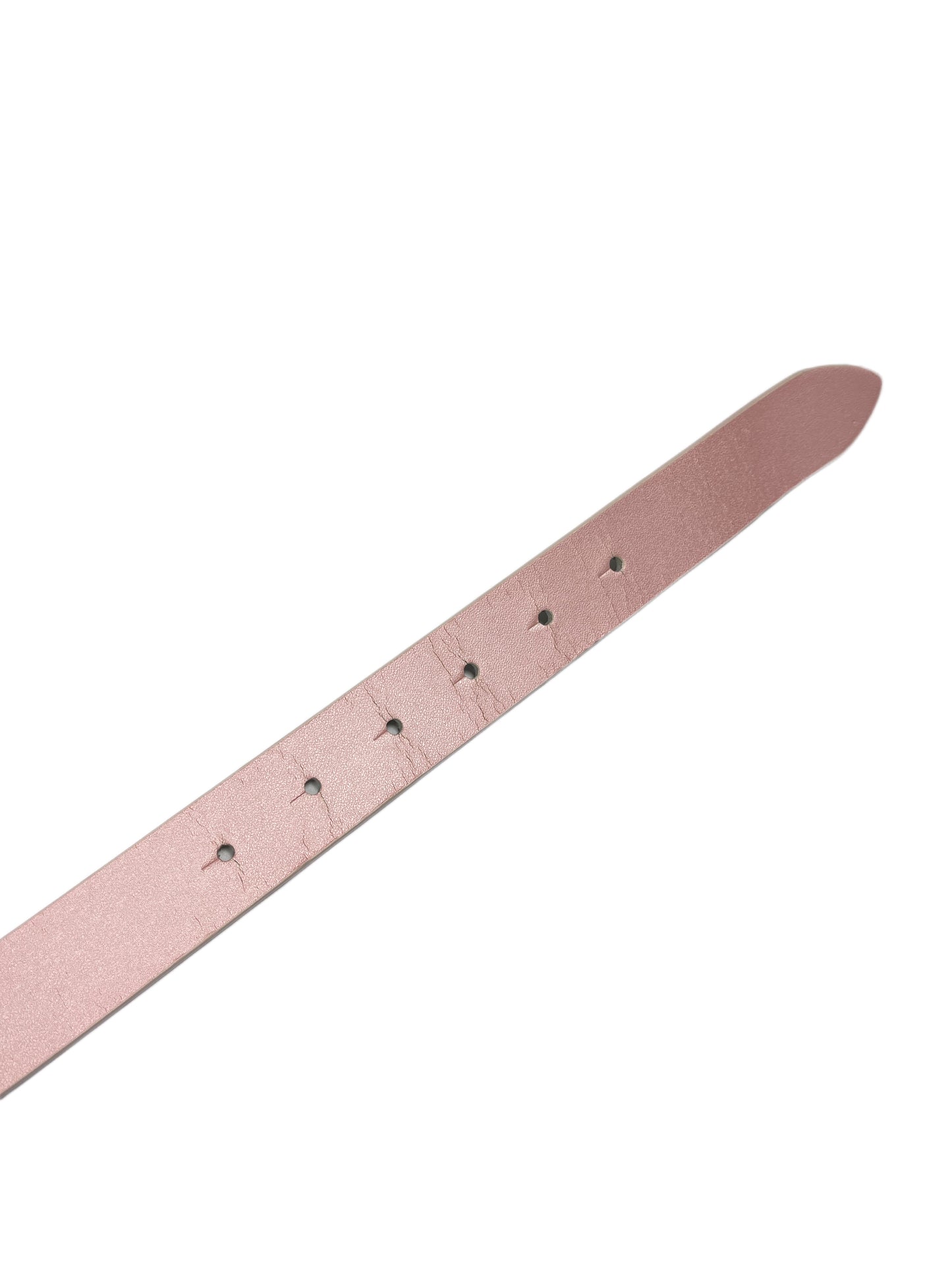 Y2k Playboy Leather Belt Pink Rose 2004