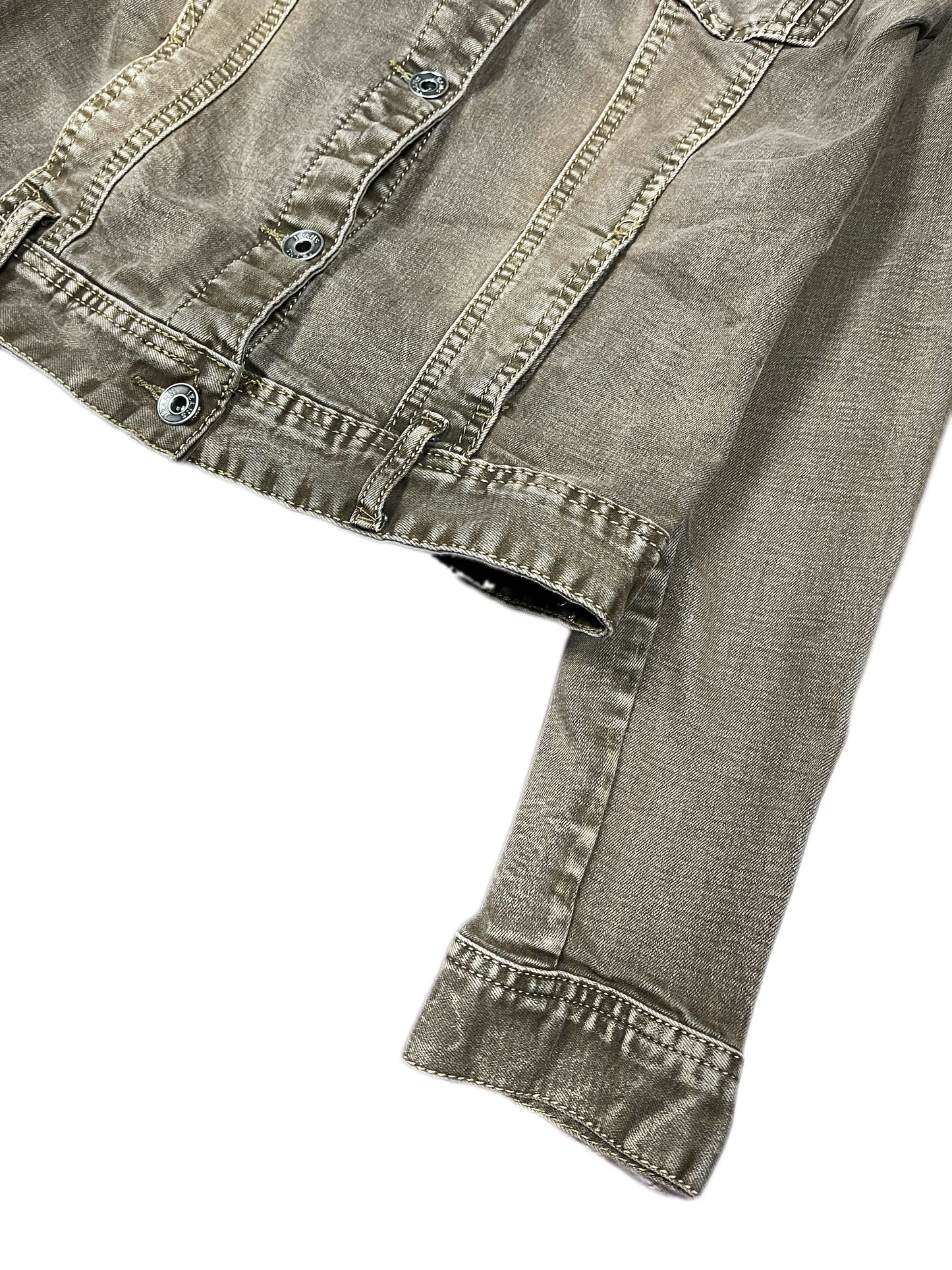 Y2k MAS Denim Jacket Blue Brown - S