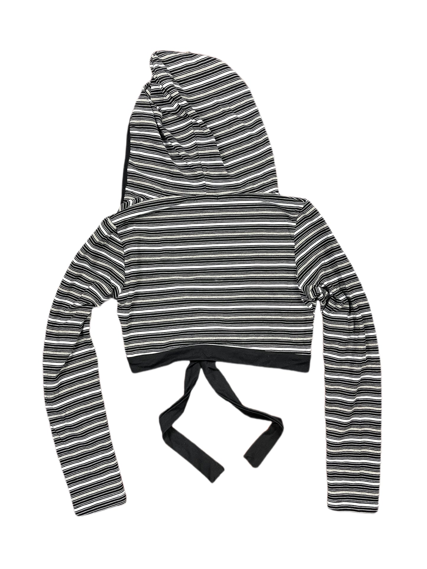 Y2k BbG Long Sleeve Top Hoodie Black White - L/XL