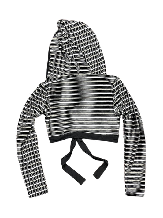 Y2k BbG Long Sleeve Top Hoodie Black White - L/XL