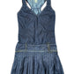 Y2k Diesel Sleeveless Denim Dress Blue - XS