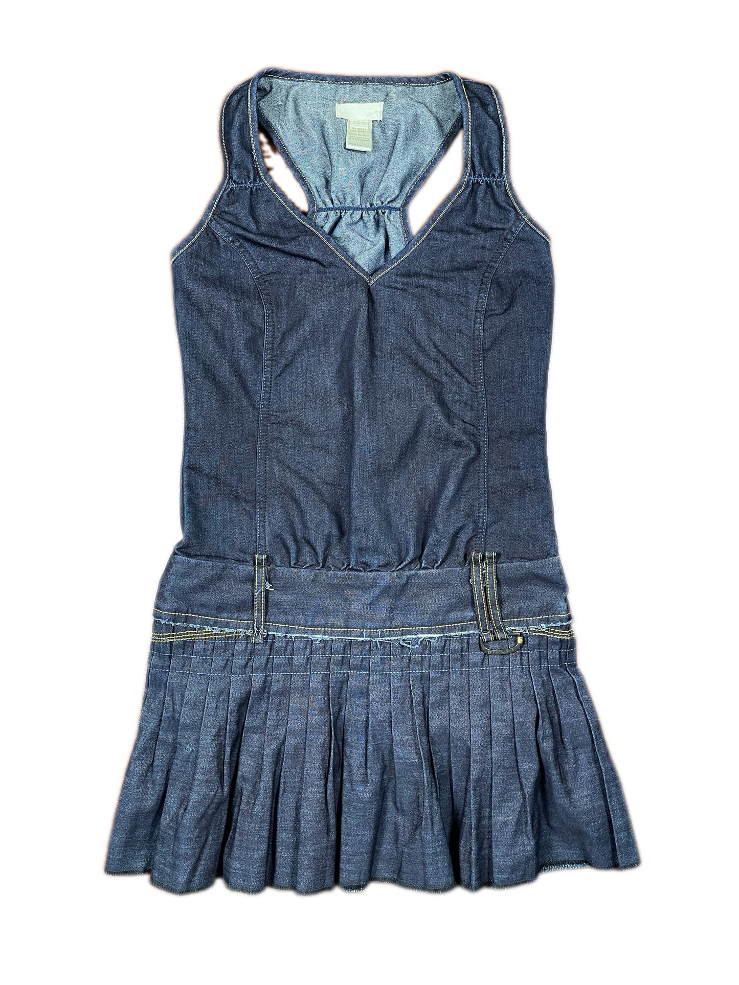 Y2k Diesel Sleeveless Denim Dress Blue - XS