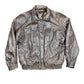 Vintage Aviator Leather Bomber Jacket Brown - M