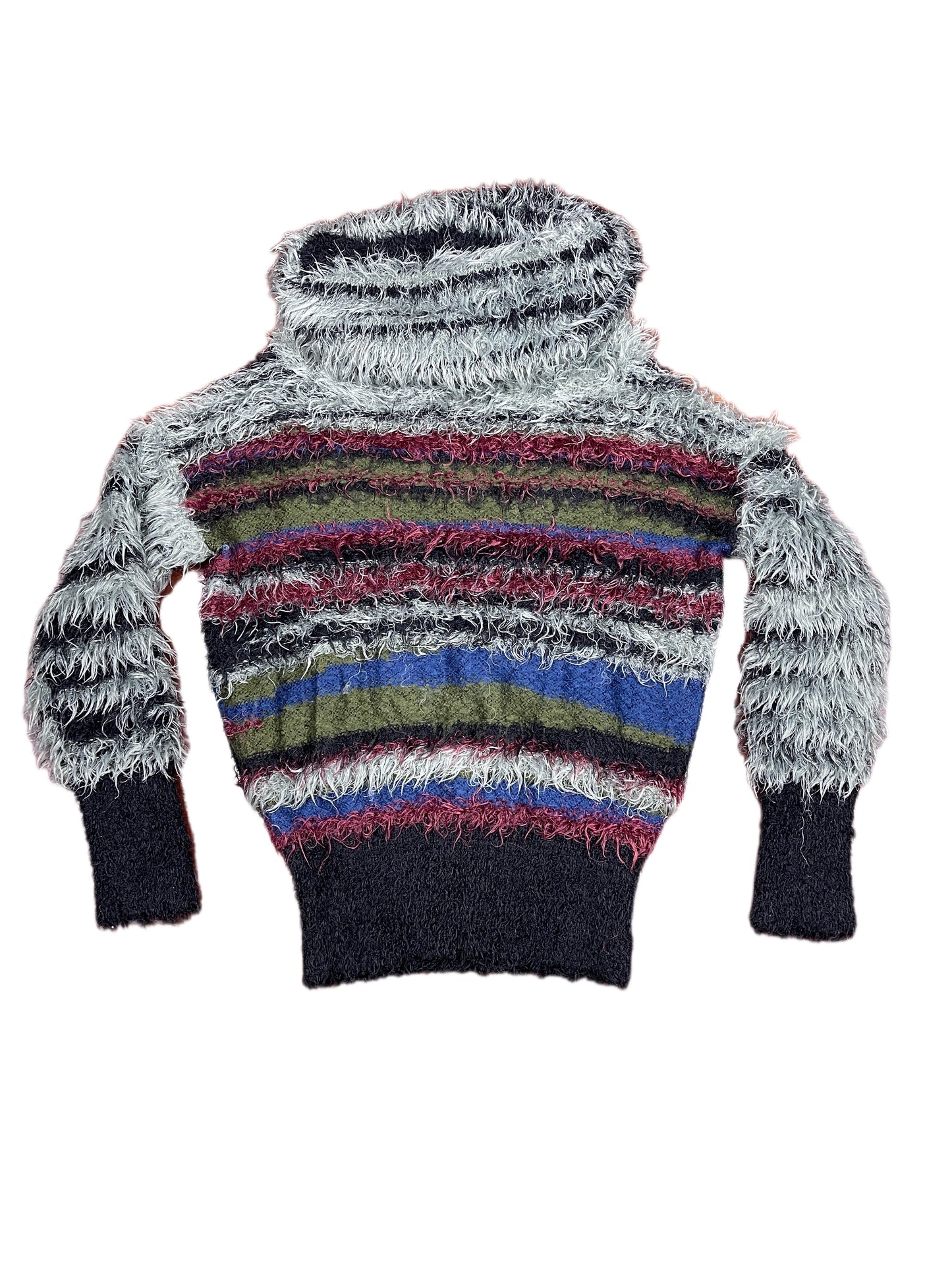 Desigual Knitted Turtleneck Sweatshirt Multicolor - S