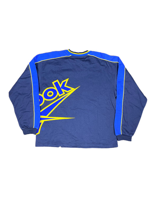 Vintage Reebok Sweatshirt Blue - S