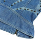 Y2k Versace Jeans Denim Vest Blue - XS