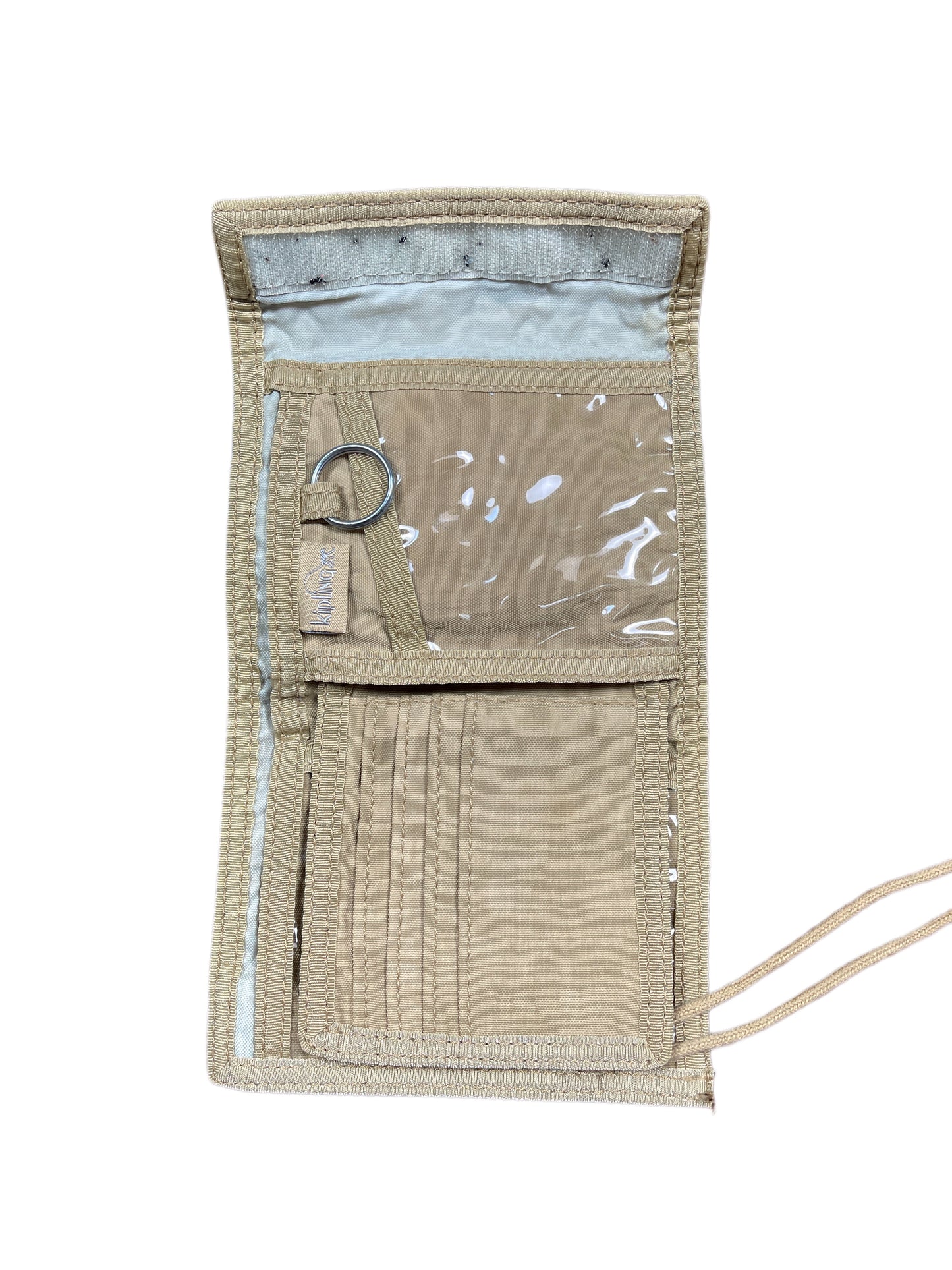 Vintage Kipling Neck Pouch Beige