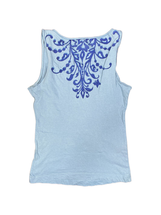 Y2k Replay Sleeveless Top Blue - M