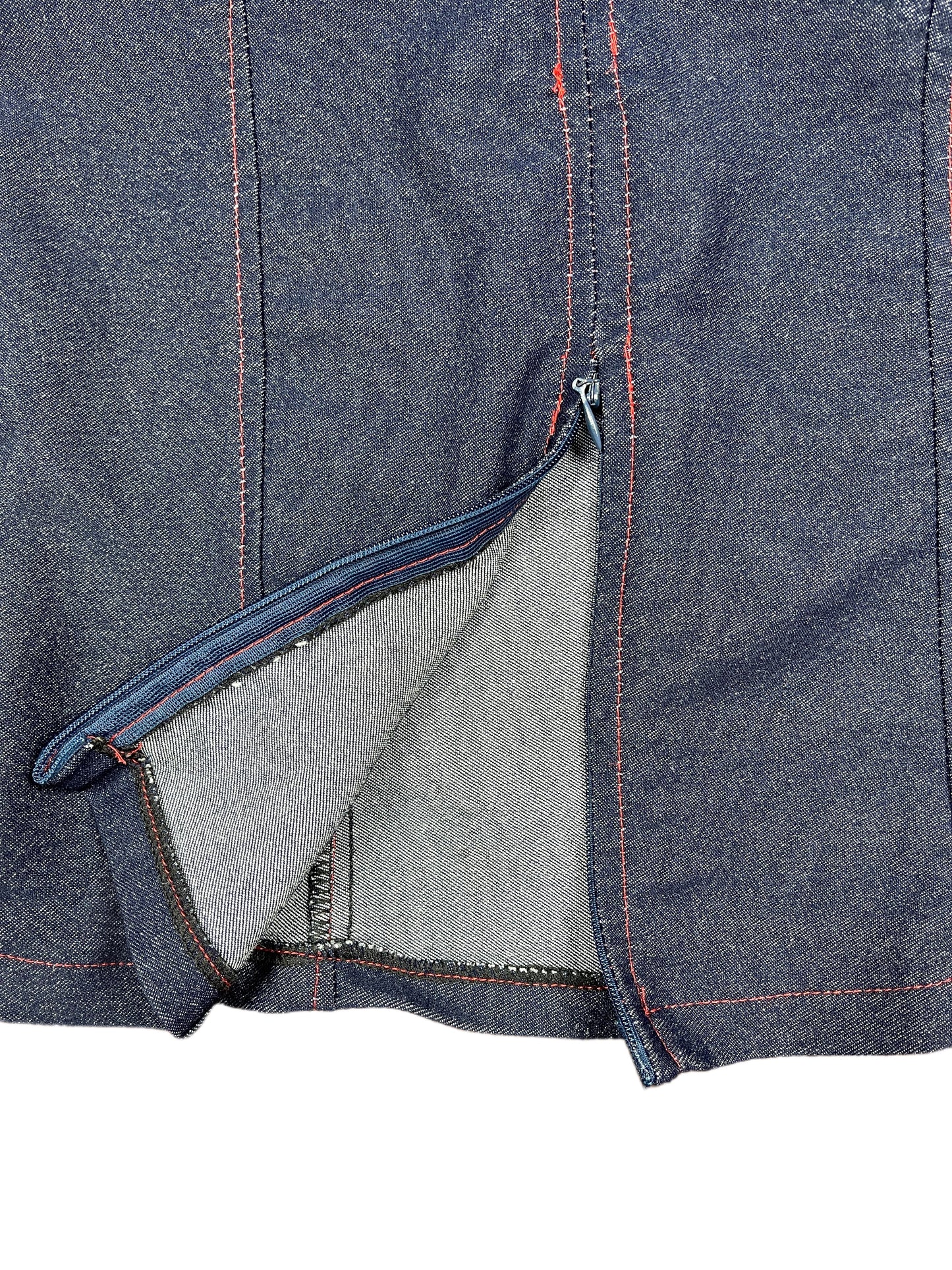 Vintage Denim Sleeveless Top Blue - M