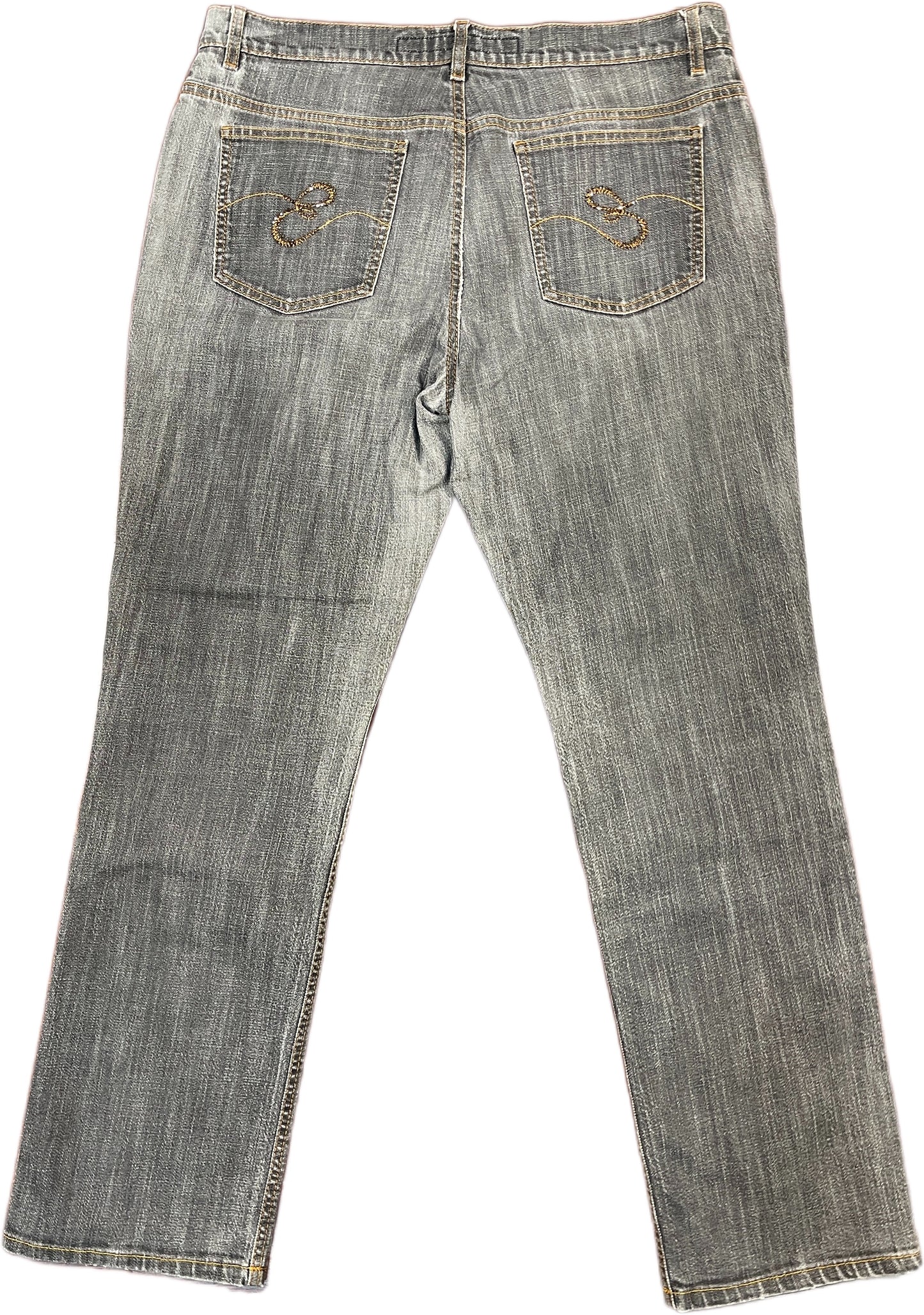 Escada Sport Denim Pants Gray Cotton Blend XXL