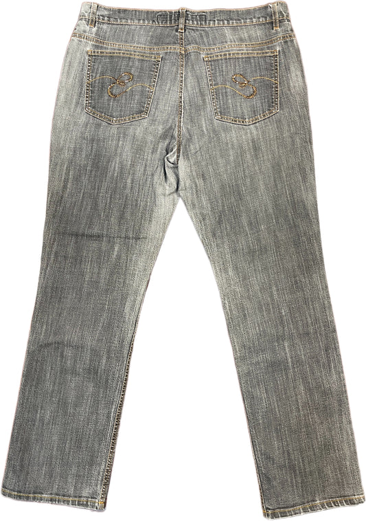 Escada Sport Denim Pants Gray Cotton Blend XXL