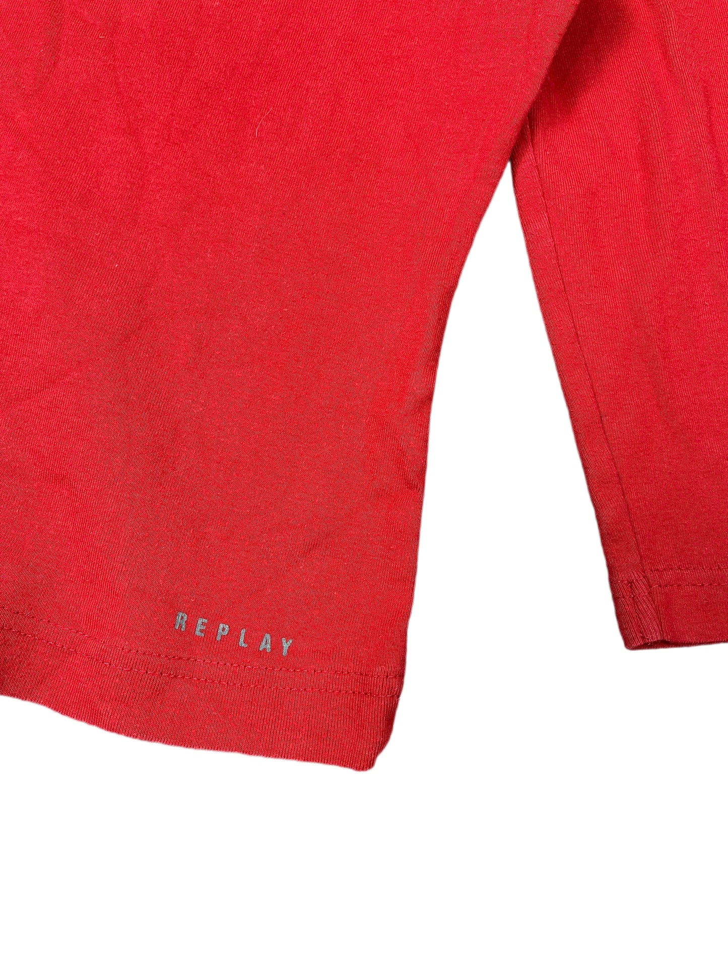 Y2k Replay Long Sleeve Top Red - S