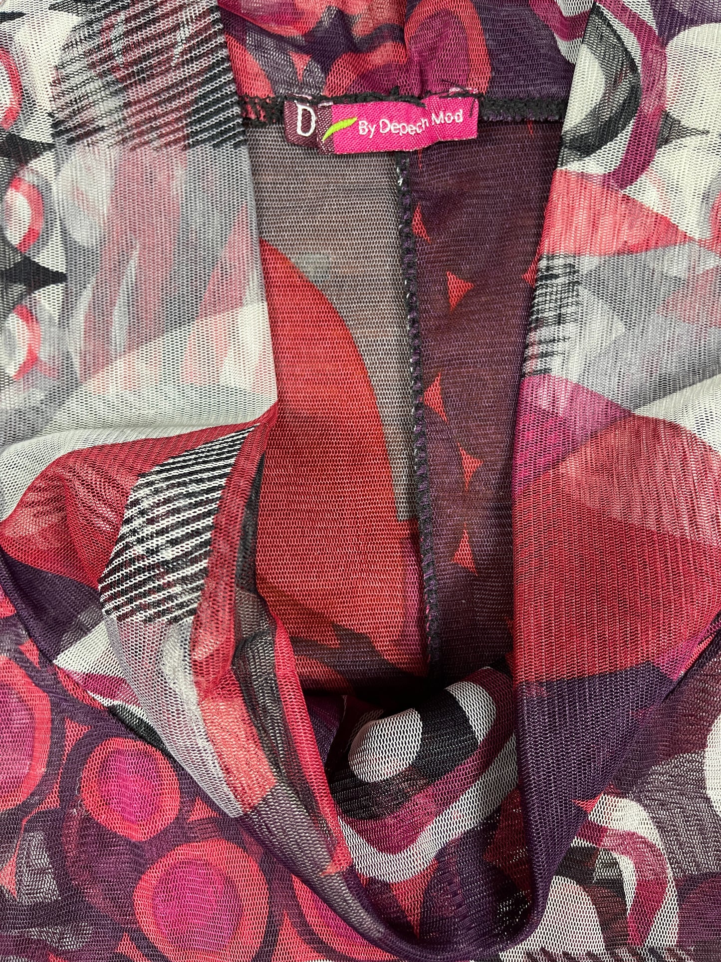 Y2k Depeche Mod See Through Sleeveless Top - XXL