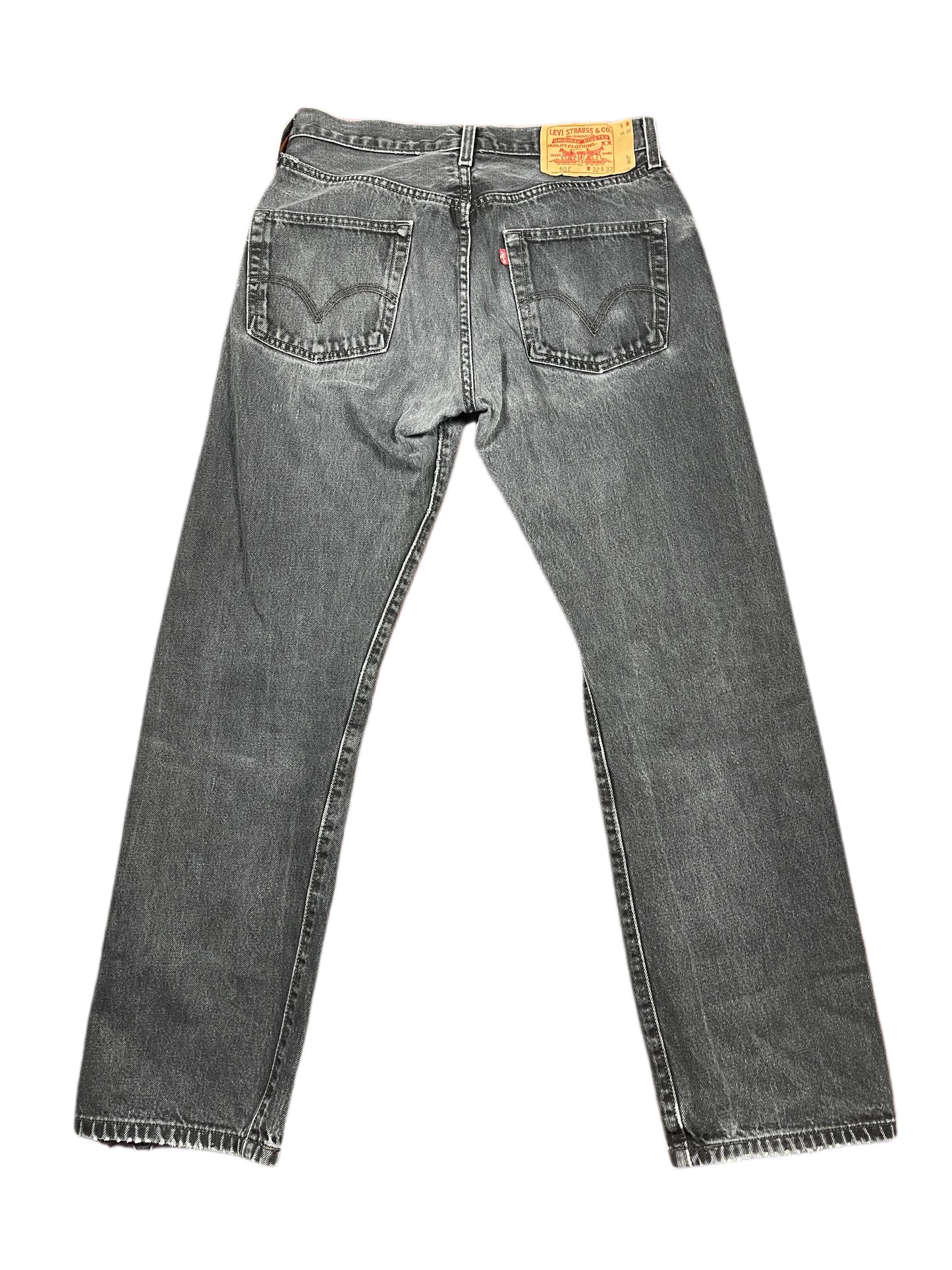 Vintage Levi's 501 Denim Pants Gray - M