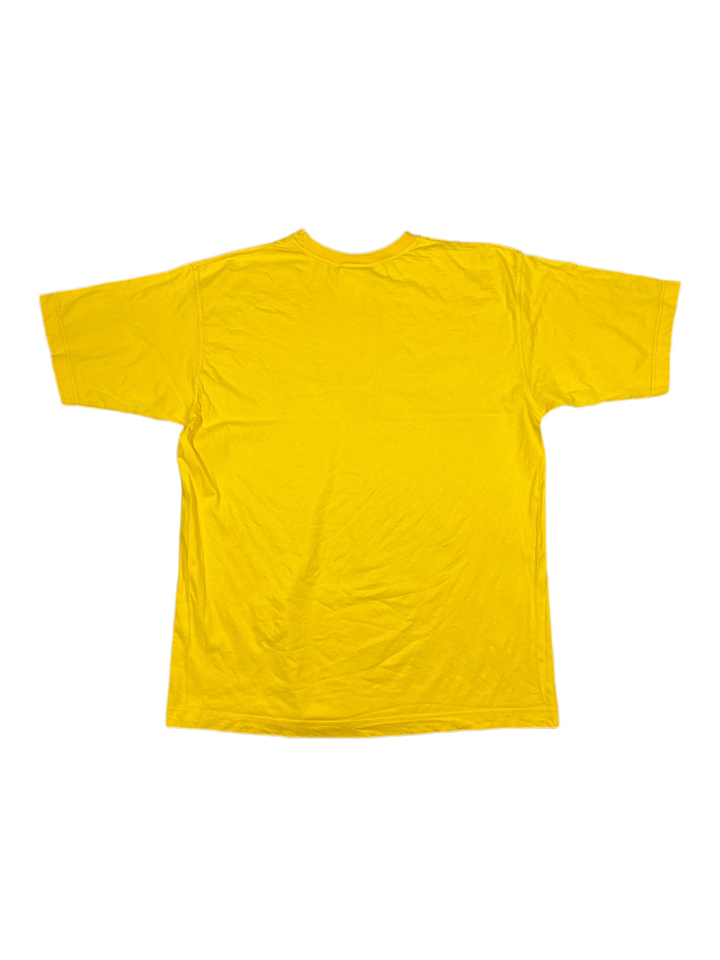 Vintage Reebok Basketball T-Shirt Yellow - XL