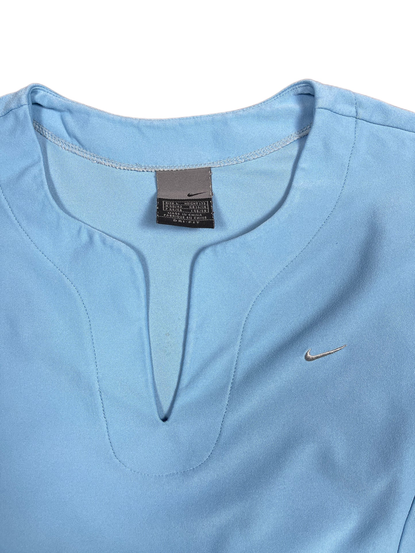 Y2k 2000s Nike Short Sleeve Sport Top Blue L