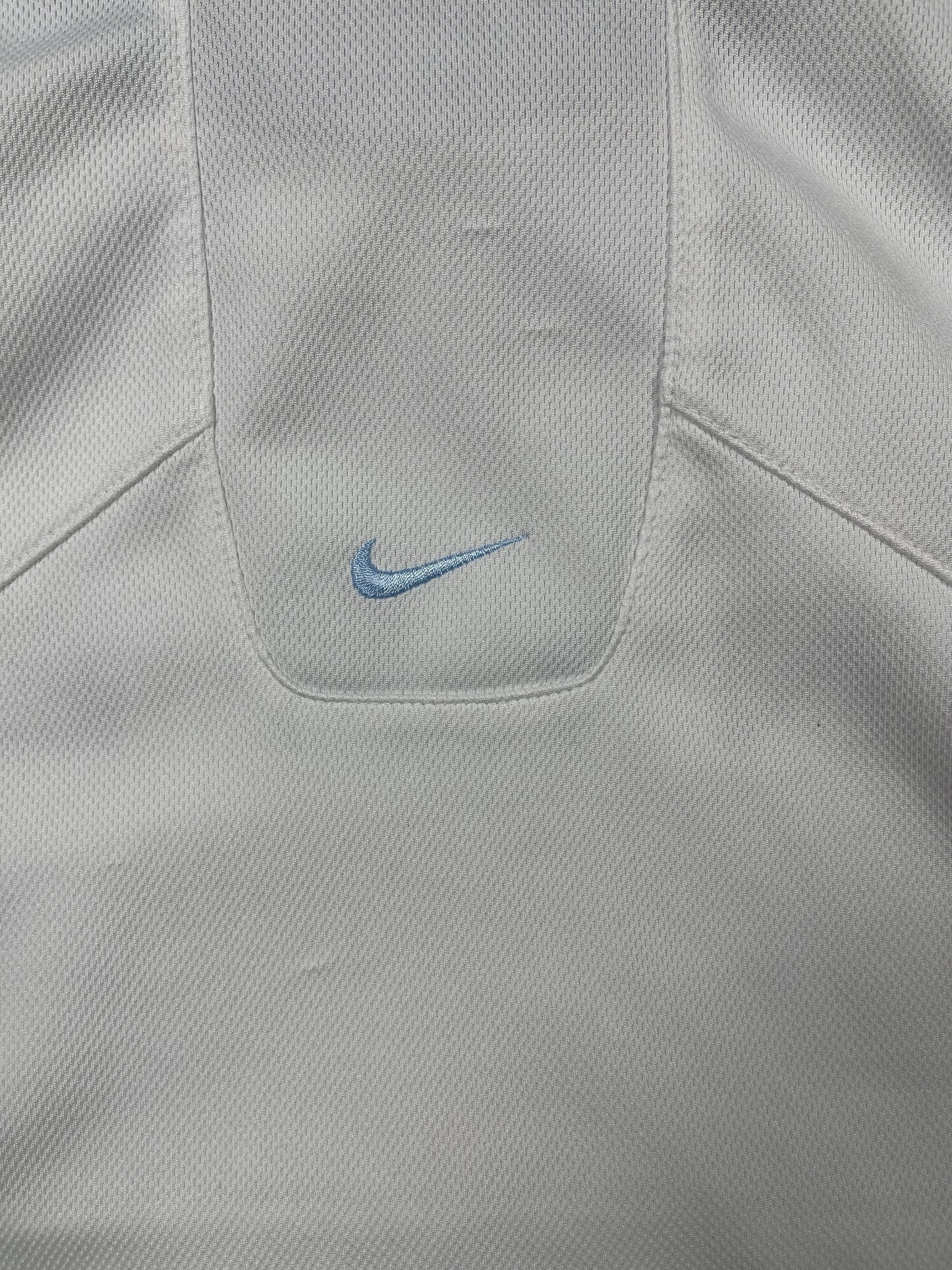 Y2k Nike Shox Sleeveless Sport Hoodie White Blue - XS