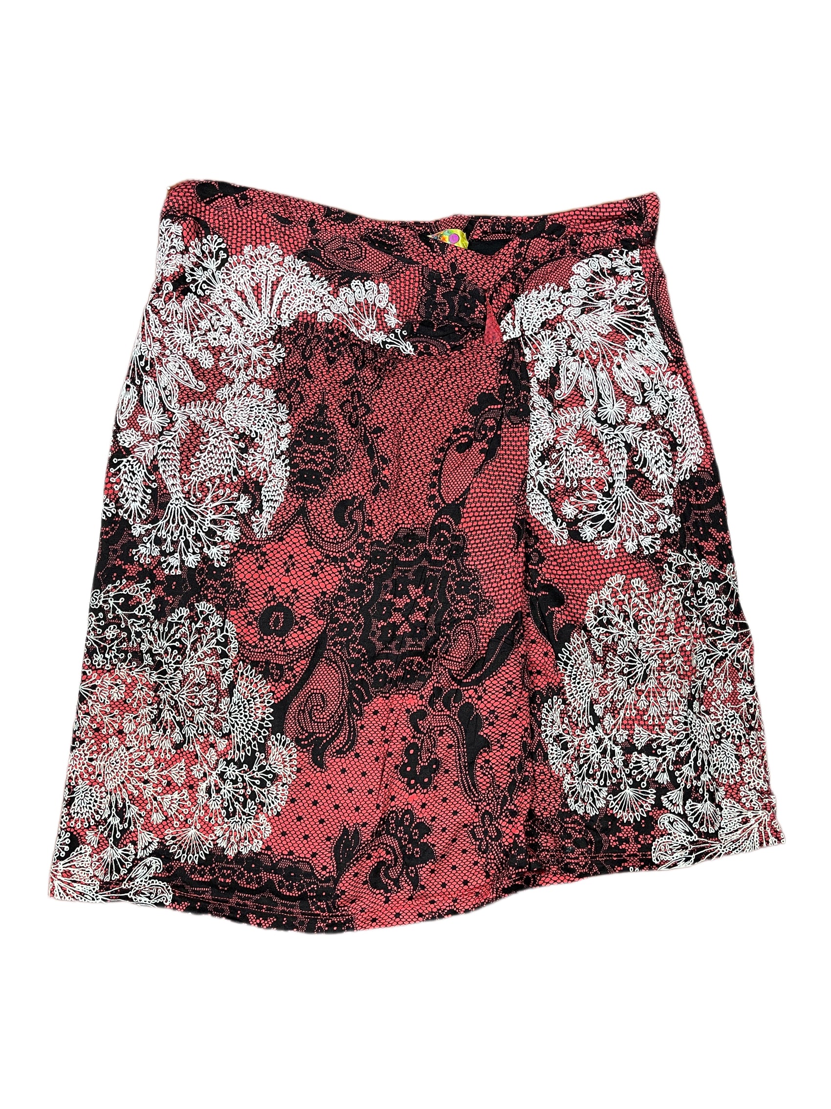 Y2k Desigual Skirt Red - L
