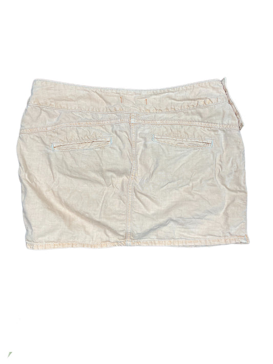 Y2k Bench Skirt Apricot - M