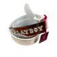 Y2k Playboy Leather Plug Belt White 2004