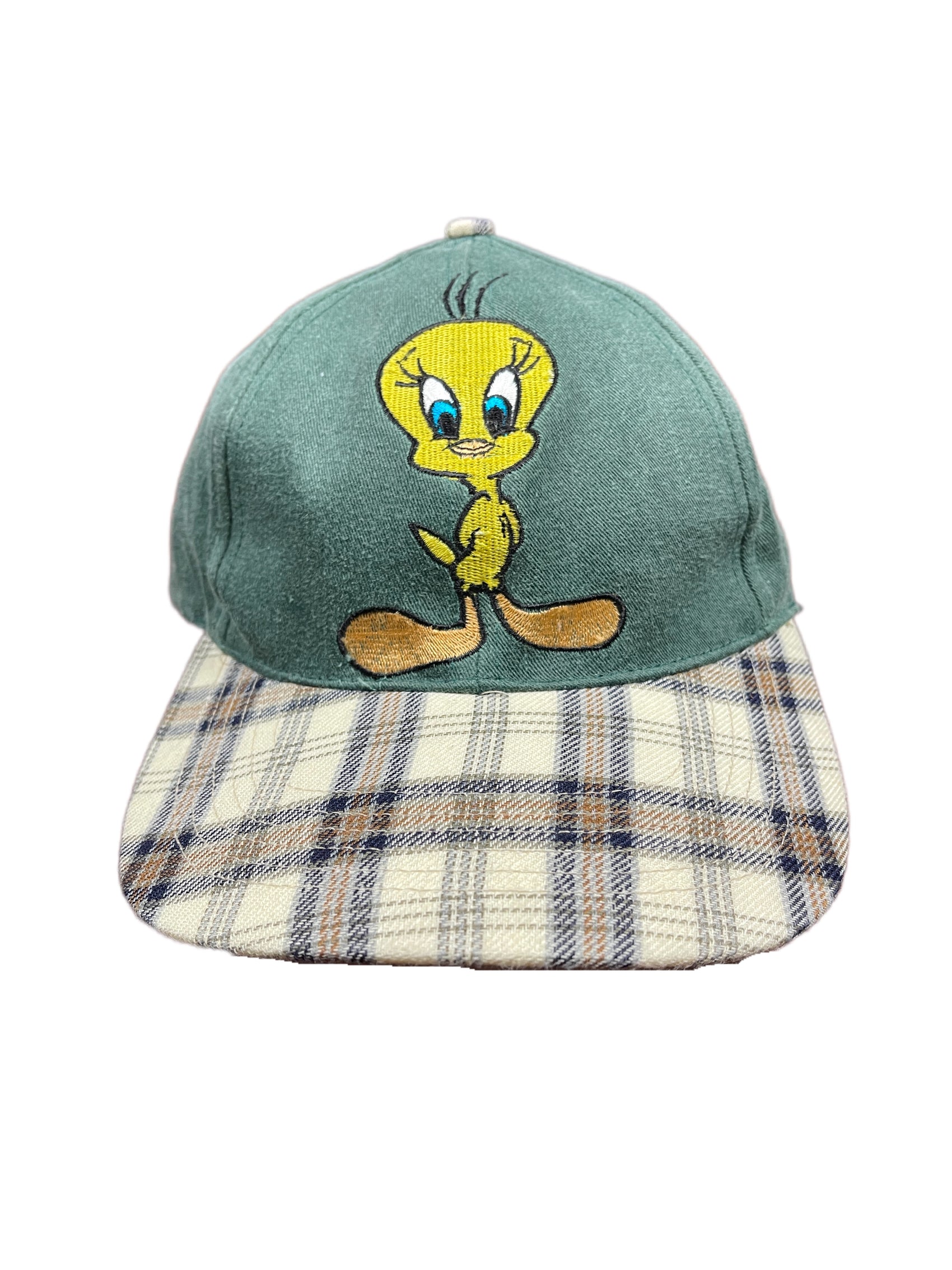 Vintage Tweety Looney Tunes Warner Bros Cap Green