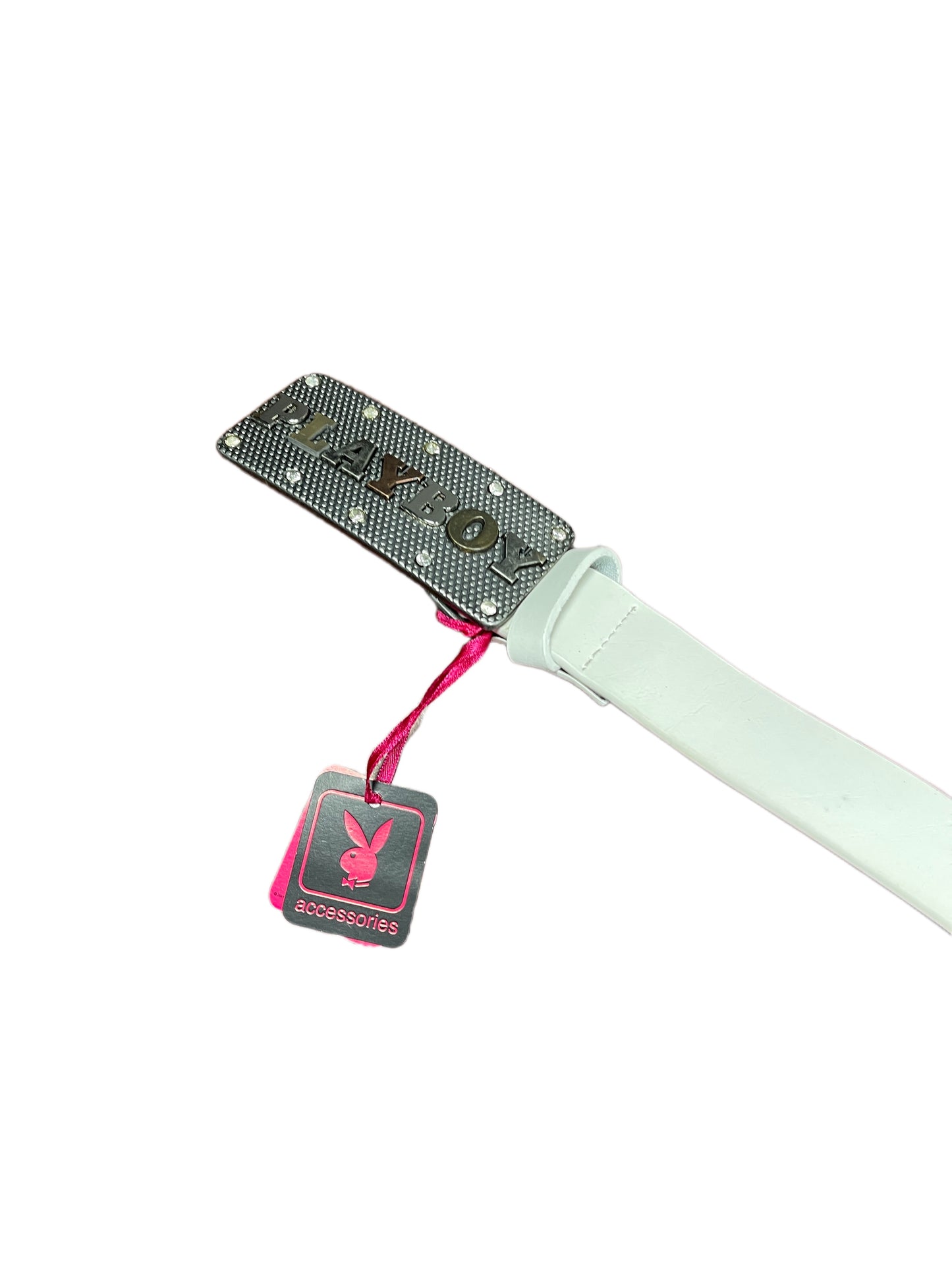 Y2k Playboy Belt White 2004