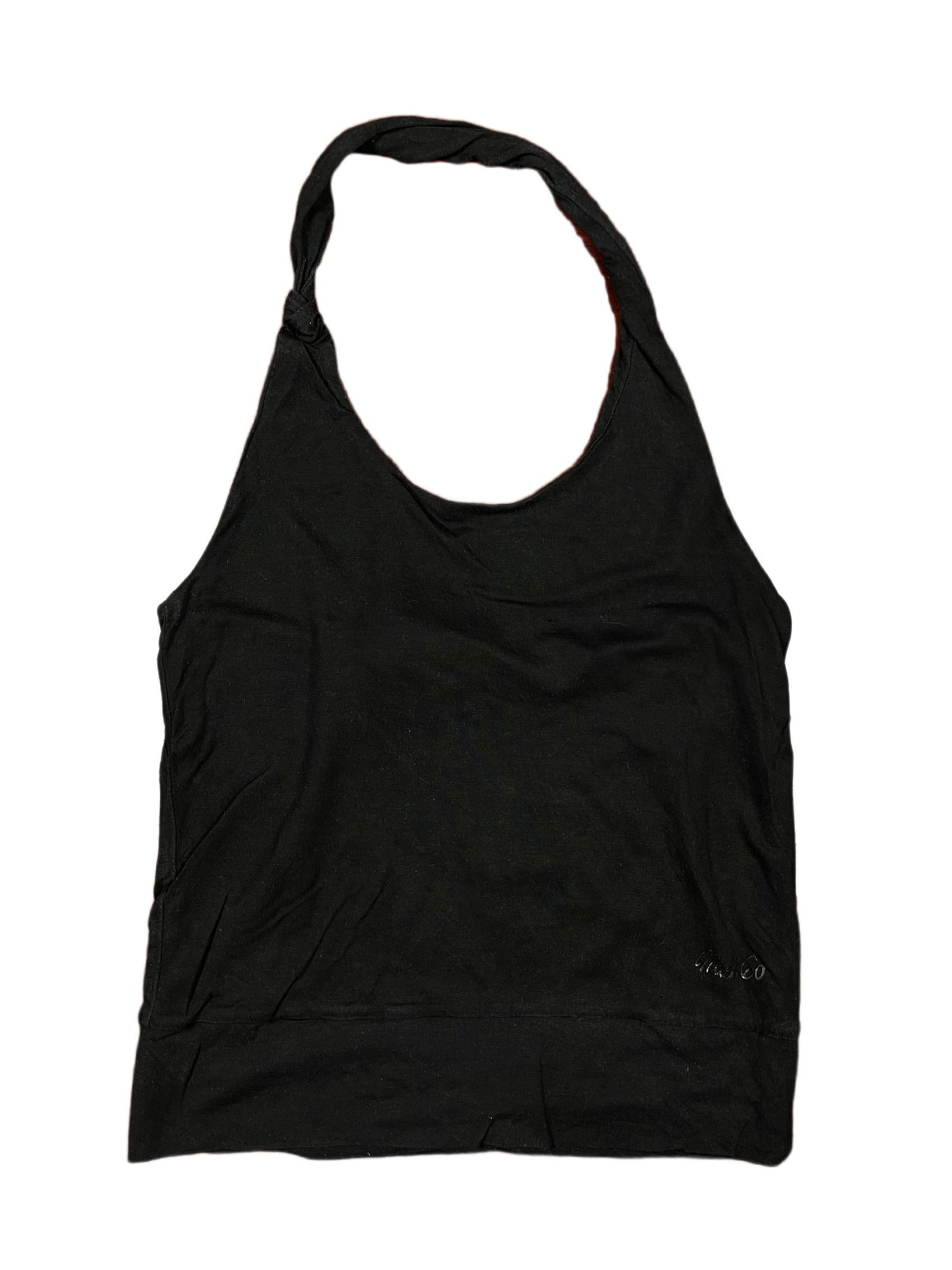 Y2k Miss Sixty Sleeveless Top Black - M