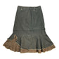Vintage Rosa Rosam Denim Skirt Brown - M